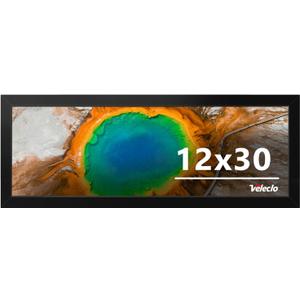 12x30 Picture Frame for Wall Display, 12x30 Black Picture Frame with Shatter Resistant Plexiglass, Stable and Sturdy 12 x 30 Poster Frame for Wall Display, Handpicked Gift Collection, 1 Pack