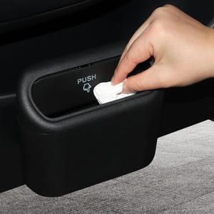 Car Trash-Can Garbage Bin with Lid Mini Trash Can for Car Car Trash Can
