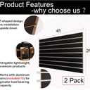 Slat Wall Paneling for Retail Display with Aluminum Reinforcement Strip, Black Garage Slatwall Storage Systems 4’x4’ MDF Slatwall Panels, Shiplap Wall Paneling Slat Board Garage Slatted Panels, With Aluminium Strip