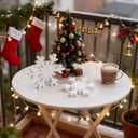 Christmas Decoration - 3PCS Snowflake Signs for Winter Decorations Farmhouse Rustic Wooden Snowflake Blocks for Tiered Tray, Mantel and Table Centerpiece Ornaments