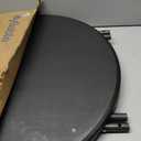 28in Cocktail Folding Table, Round High Top Bar Height Black Table, 28×43 in