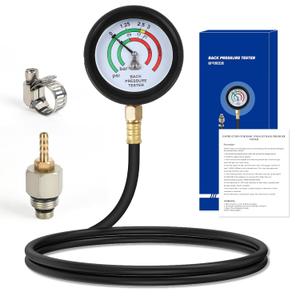 Exhaust Back Pressure Tester KitProfessional Automotive Exhaust Back Pressure Gauge Set with 5-Foot Hose