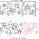 Aleks Melnyk No.510 Metal Stencils, Swirls, Ornaments, Flowers Vine, Patterns, Border, Small Stencils, 3 PCS, Templates for Wood Burning, Engraving, Crafting, Scrapbook, Art, Ornate