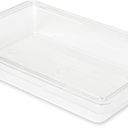Rubbermaid Commercial Products Polycarbonate Food Storage Box/Tote, 2 Gallon, Clear, for Restaurant/Kitchen/Cafeteria