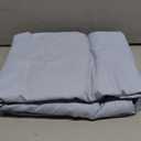 Mayfair Linen 100% Organic Cotton Percale Weave Fitted Sheet Twin Size, Light Blue, 1 Deep Pocket Twin Fitted Sheet, Fits Mattress Upto 16" Crisp and Cool Bed Linen, Luxury GOTS Certified Sheets