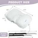 Adjustable Neck Pillow for Recliner, Headrest Pillow for Chair & Couch Support - Ergonomic Design Cushion with 2 Adjustable Strap, Recliner Head Pillow for Office, Home, Traveling (Grey)