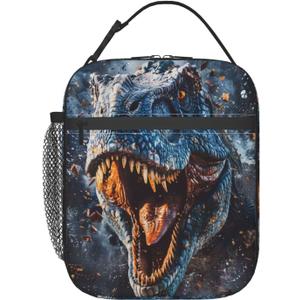 Insulated Lunch Box for Boys Girls Kids Dinosaur Lunch Box for Work,Picnic,School,Travel,Hiking,Beach or Fishing Polyester Dinosaur Theme Lunch Bag
