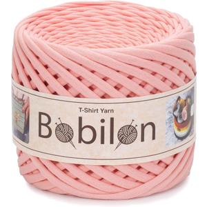 T-Shirt Yarn Fettuccini Zpagetti Style, 7-9 mm Yarn for Crocheting, Knitting, Macrame, Ribbon Cotton Fabric, Marshmallow