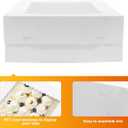 Wowxyz Cake Boxes 10x10x8 Inches 6 Pack Bakery Boxes with window for Tier Cakes 10 Inch Layer Tall Baking Carrier White Cardboard Bakery Take Out Transport Containers for Wedding, Birthday, Party
