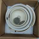 LE TAUCI Plant Pots, 4.1+5.1+6.5 inch, Set of 3, Ceramic Planters with Drainage Hole and Saucer, Indoor Flower Pot with Hole Mesh Pad, Gifts for Mom, Reactive Glaze Beige