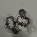 2Pcs Vintage Antique Bronze Cabinet Pulls French Provincial Single Hole Pull Ring Handles for Drawer Dresser Wardrobe Cupboard (2" Length, 2Pcs)