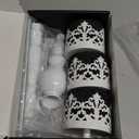 Candle Holders for Pillar Candles Set of 3 White Vintage Tall Candle Holders Decorative Large Table Centerpieces Candle Stand Decor