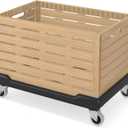 Moving Dolly with Collapsible Storage Bins, 25x18 Inches Furniture Movers Dollys, 330 Lbs Capacity Heavy Duty Platform Dolly 4 Wheels Rectangle Multifunctional Mover Carrier