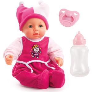 Bayer: Multi-Function Baby Doll - 18" 46cm - Realistic Sounds & Movements - Soft Body & Sleeping Eyes