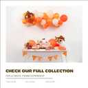 Fall Banner Garland – Autumn Triangle Flag Bunting with Plaid, Pumpkin & Maple Leaf Designs – Cardstock Thanksgiving Decorations for Fall Birthday, Harvest & Party Supplies