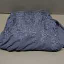 Dusty Blue Long Sleeve Mother of The Bride Dresses for Women Chiffon Formal Elegant Mother of Groom Dress for Wedding Size 14