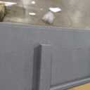 YITAHOME Utility Cart on Wheels, 550 lbs 2 Shelf Heavy Duty Rolling Carts, 45 x 25 in Plastic Service Cart Work Carts with Wheels for Warehouse Garage School & Office, Cleaning, Gray