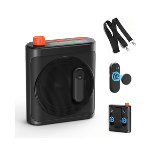 yAyusi Wireless Voice Amplifier for Teachers with 2 Magnetic Lavalier Mics, Hands Free Mini Portable Microphone and Speaker with Lanyard, Rechargeable Teacher Microphones for Classroom/Meetings/Speech