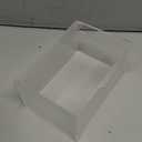 rejomiik Acrylic Dryer Sheet Holder Clear Dryer Sheet Dispenser Container Box with Lid and Anti Scratch Film for Laundry Room Fabric Softener Sheets Storage Organization, Transparent (Medium)