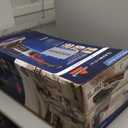 Amazon Basics Upright Bagless Vacuum Cleaner for Carpet and Hard Floors, With Crevice and Upholstery Tools, Detachable Handle, Lightweight (8.4 lbs), 1.7L Dust Cup, 720W, 25ft Cord, Black/White