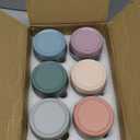 NETANY 6-pack 16 oz Overnight Oats Containers with Lids, Glass jars with Airtight Lids, Wide mouth Mason Salad jars, Glass Food Storage Containers for Snacks Yogurt Spice Sugar