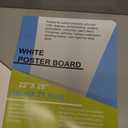 25 Pcs 22" x 28" Poster Board White Poster Paper Bulk, ROOKEA 250 GSM Thickness Vision Boards Smart Poster Board for School Arts Craft Projects Presentations Drawing Scrapbooking Blank Graphic Display