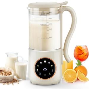 Dancongtea 48 oz Nut Milk Maker Machine with 16 Blades, 8 in 1 Automatic Homemade Almond, Oat, Soy, Plant-Based Milk and Dairy Free Beverages, Almond Maker, Self-cleaning, Keep Warm/24-Hour Delay