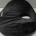 SAHEYER Donut Pillow for Tailbone Pain, Memory Foam Hemorrhoids Pillow for Sciatica Nerve, Sciatica Hip Coccyx Seat Cushion for Long Sitting Office Workers, Car Drivers, Black