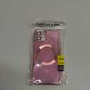 DOMAVER for iPhone 12 Phone Case Magnetic [Compatible with MagSafe] Luxury Clear Glitter Shockproof Protective Cover Full Camera Lens Protector Women Girls- Pink