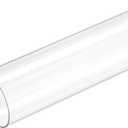MECCANIXITY Plastic Pipe Rigid Polycarbonate Round Tube Clear 1.5"(37.6mm) ID 1.6"(40mm) OD 17" (425mm) High Impact for Lighting, Models, Water Plumbing