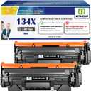 134X W1340X ( 134A W1340A ) with CHIP Compatible Toner Cartridges High Capacity 2 Black for M207 M207dw M209 M209dw M209d M234 M234dw M234sdw M234sdn Printer, Incompatible with printers ending in 'e'