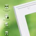 4-Pack Decorator Outlet Cover Plate, White Decorative Switch Plates and Outlet Covers, Natural Bamboo Fiber Wall Plates for Electrical Outlets, Receptacle, GFCI Outlet, Dimmer Switch