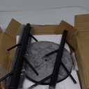 Coat Rack with Natural Marble Base, Metal Freestanding Coat Rack with 8 Hooks, 3 Adjustable Size Sturdy Coat Tree for Bags, Coats, and Hats for Entryway, Hallway, Bedroom, Office, Black