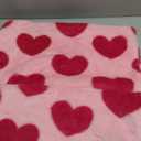 Valentines Pillow Covers 18x18 Inch Set of 2 - Plush Faux Fur Rose Hearts Valentines Day Jacquard Throw Pillow Covers Decorations Soft Home Decor for Couch, Sofa, or Bed