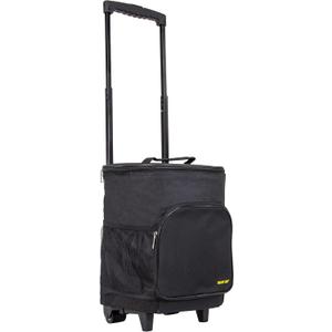 dbest products Ultra Compact Cooler Smart Cart, Black Insulated Collapsible Rolling Tailgate BBQ Beach Summer