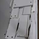 Fluted 7 Drawers Dresser for Bedroom, Modern Chest of Drawers with Metal Handles, Wood Storage Dresser with Deep Drawers for Living Room, Hallway (White & Oak)