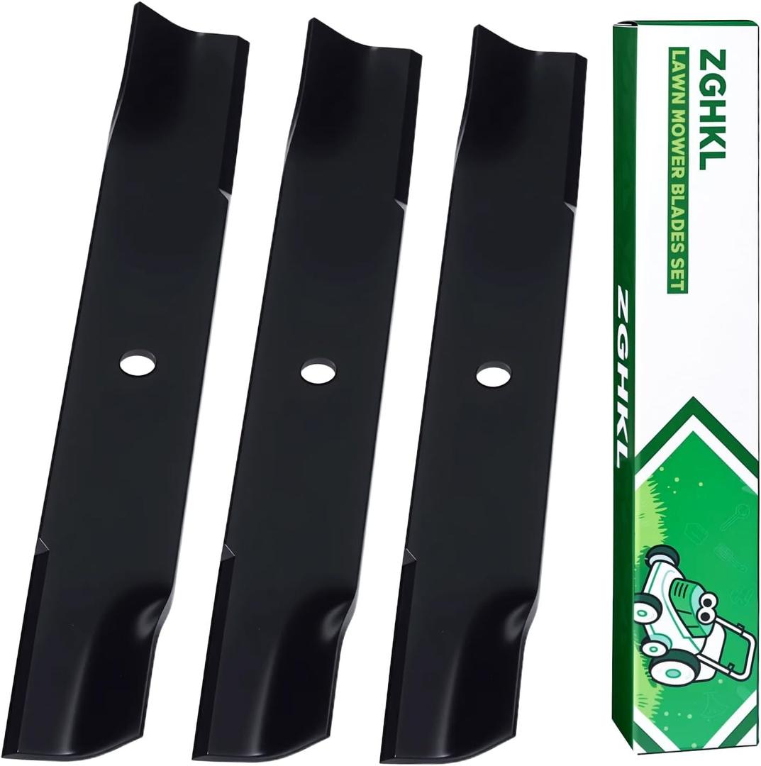 601124 Lawn Mower Blades for Hustler 54 Inch Deck Low Lift Blades Riding Mower Replacement for Fastrak SD Raptor SD XL XD 797696 797712 602416 601013 3Pack