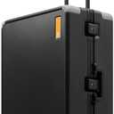 LEVEL8 Zipperless Checked Luggage Large Suitcase with Wheels 28 Inch Black