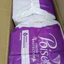 Poise Incontinence & Postpartum Pads for Bladder Leaks, 4 Drop Moderate Absorbency, Regular Length, 132 Count