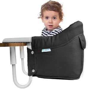 Hook on High Chair for Baby & Toddler 6-36 Months  Portable & Foldable Clip on Baby Seat for Table, Travel and Famliy Events with Carry Bag - Black