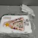 Hausse White Christmas Tree Night Light, Decorative Ceramic Xmas Tree Nightlight with Lamp for Kids, Multicolor Bulbs & 360 Degree Swivel Plug with On/Off Switch for Kitchen Bathroom Bedroom Decor