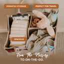 Parker Baby Diaper Caddy - Nursery Storage Bin and Car Organizer for Diapers and Baby Wipes - White, Regular