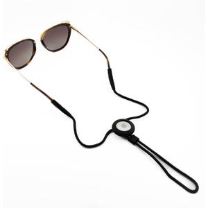 GATYZGEAR Eyeglass Lanyard – Sunglasses Strap with Holder Compatible with AirTag Tracker – Adjustable Eyeglass Strap for Eyewear Loss Prevention – Sunglasses Lanyards (Black Rope)