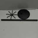 Kitchen Countertop Utensil Holder, Stainless Steel Rotatable Cooking Utensils Holder with 8 Rotating Hooks, Hanging Organizer for Spoon, Spatula, Black
