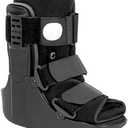 Jewlri Air Walking Boot, Fracture Boot Short Walker Protection Fits Left or Right Foot Ankle Support for Injuries Fractures Sprains Black Medium