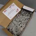 JMEXSUSS 400 LED White Christmas Icicle Lights, 38.8ft Connectable Icicle Lights for Outside Outdoor Indoor Plug in, String Light for House Patio Party Room Holiday Christmas Decorations