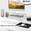 Acrylic Monitor Stand Riser Clear Computer Monitor Stand (Big)