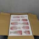 Pink Glass Bud Vases Set of 20 - Mini Vintage Vases for Wedding Decorations Home Table Flower Decor, Small Carved Design Glass for Centerpieces