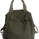 PRLINJSK Mini Canvas Backpack for Women Girls Cute Small Backpack Purse Aesthetic Backpack, Green