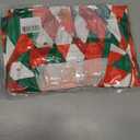 ASTANFY Silk Satin Pajama Set Womens Silk Satin 2 Piece Pjs Shorts Sleepwear Christmas Button Down Shirt Bride Pj Lounge Sets (M)